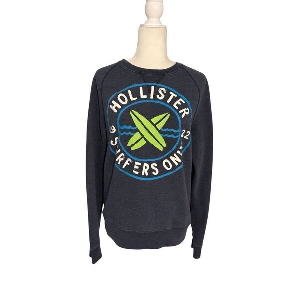Hollister “Surfers Only” crewneck sweatshirt - M - Picture 1 of 8